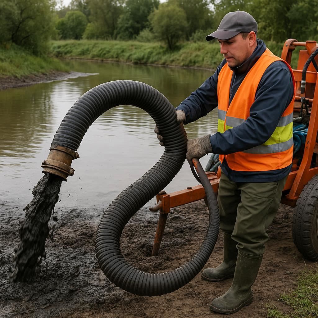 Очистка прудов и водоемов от ила в Орехово-Зуеве