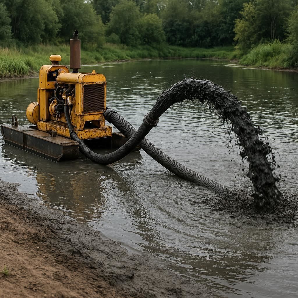 Очистка прудов и водоемов от ила в Орехово-Зуеве